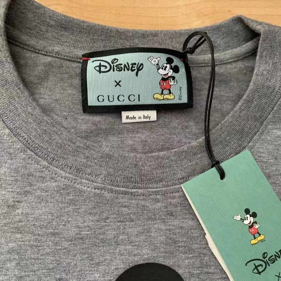 Gucci x Disney Oversized Logo-Print T-shirt Grey - Picture 3 of 12